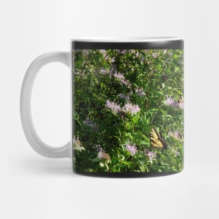 Flowers & Monarch Butterfly - Deep Summer Blooms Mug